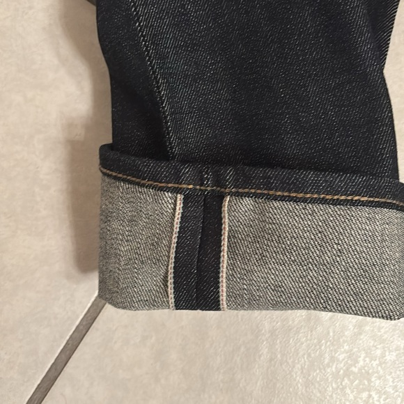 Tellason Ladbroke slim tapered selvedge denim jeans 36 USA. 14oz red line NWOT - Picture 4 of 10
